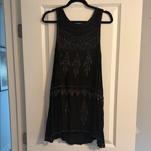 Free People beaded Black Sleeveless dress